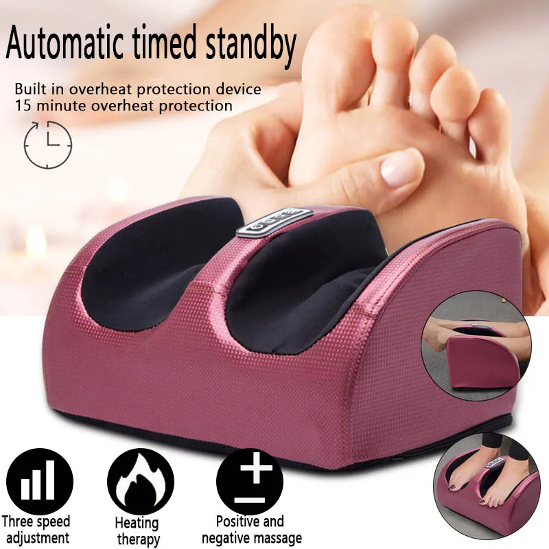 

Электрический массажер для ног с горячим компрессией, расслабляющий массажер для глубоких тканей, разминающий ролик с подогревом, расслабляющая терапия, массажер для ног для здоровья