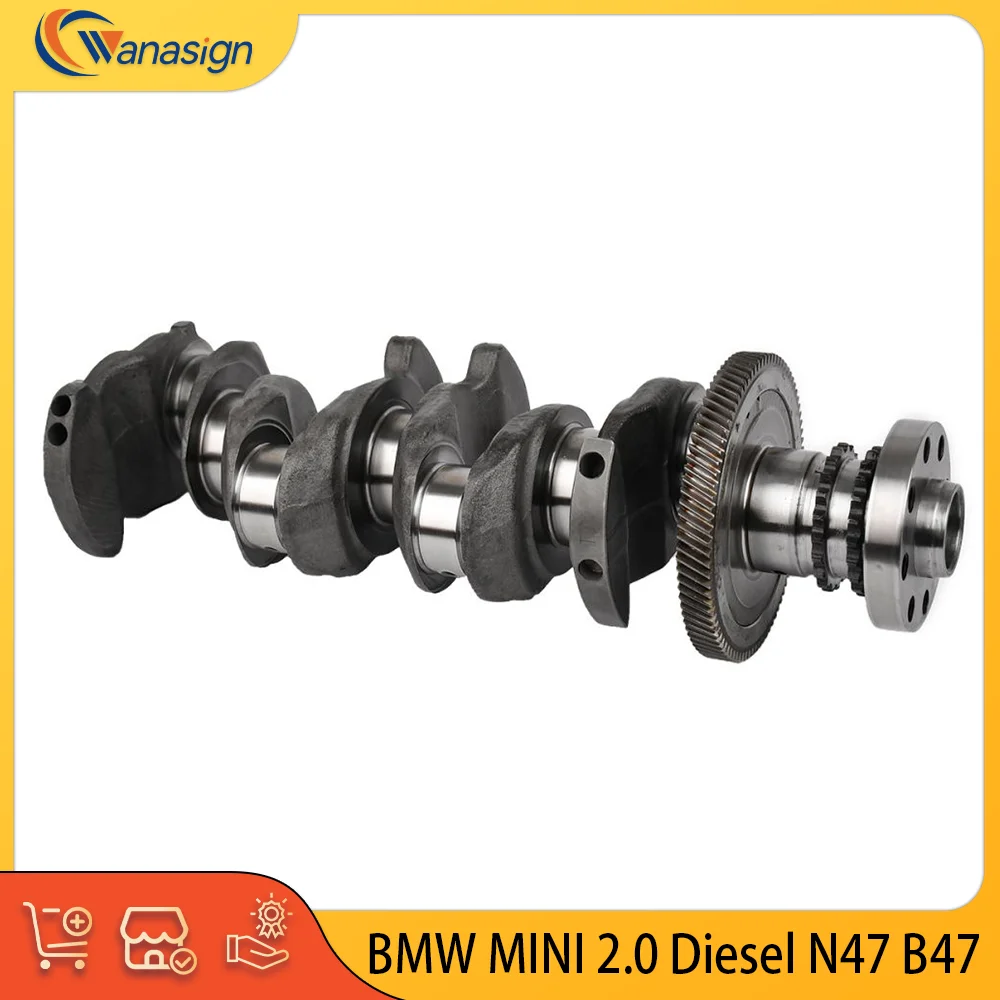 Engine Crankshaft For ALPINA BMW MINI D3 1 2 3 4 5 6 7 X1 X2 X3 X4 X5 MINI 2.0L L4 Diesel 2.0T 2.0 L T 2004-2024