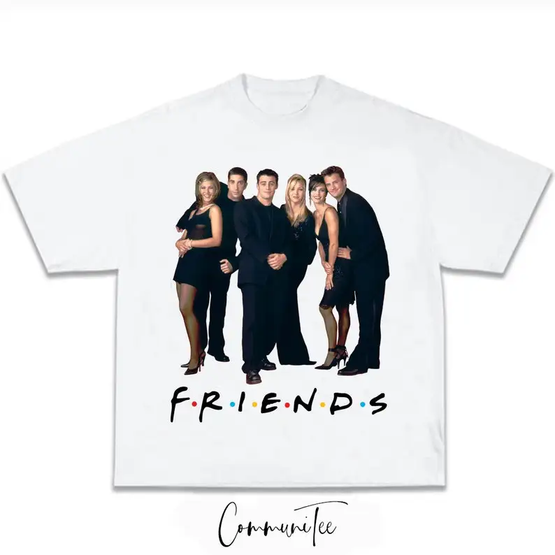 Friends Alternate Show Sitcom Comedy Movie Film Rap Tee Big Face Head Vintage 90s 00s Style Graphic Bootleg Hip Hop T-shirt