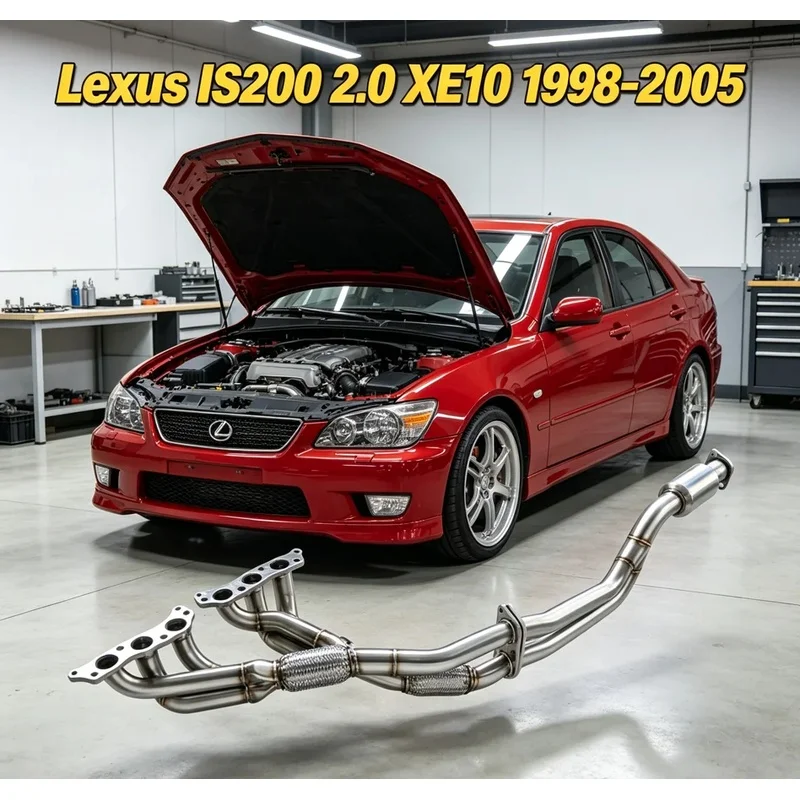 Racing Stainless Steel Exhaust Header Collector for Lexus IS200 2.0 XE10 1998-2005 High Performance Exhaust System