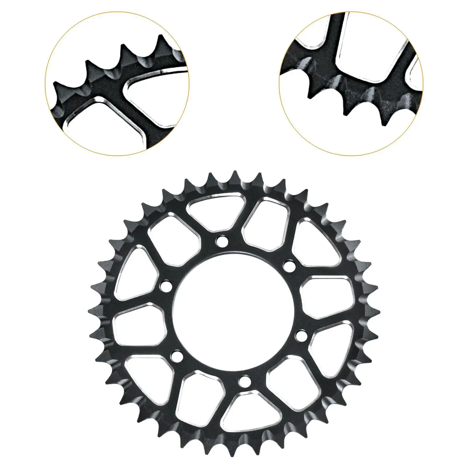 Roda dentada de corrente do cubo traseiro alumínio 7075 36T 1/4 peça sobressalente para Promotos-mx