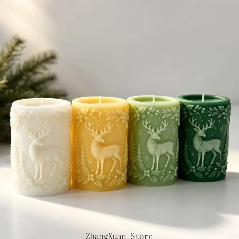 Weihnachts-Hirsch-Kerzenform für DIY-Winterpräsentation und Kerzenherstellung 3XUF – Detail 10