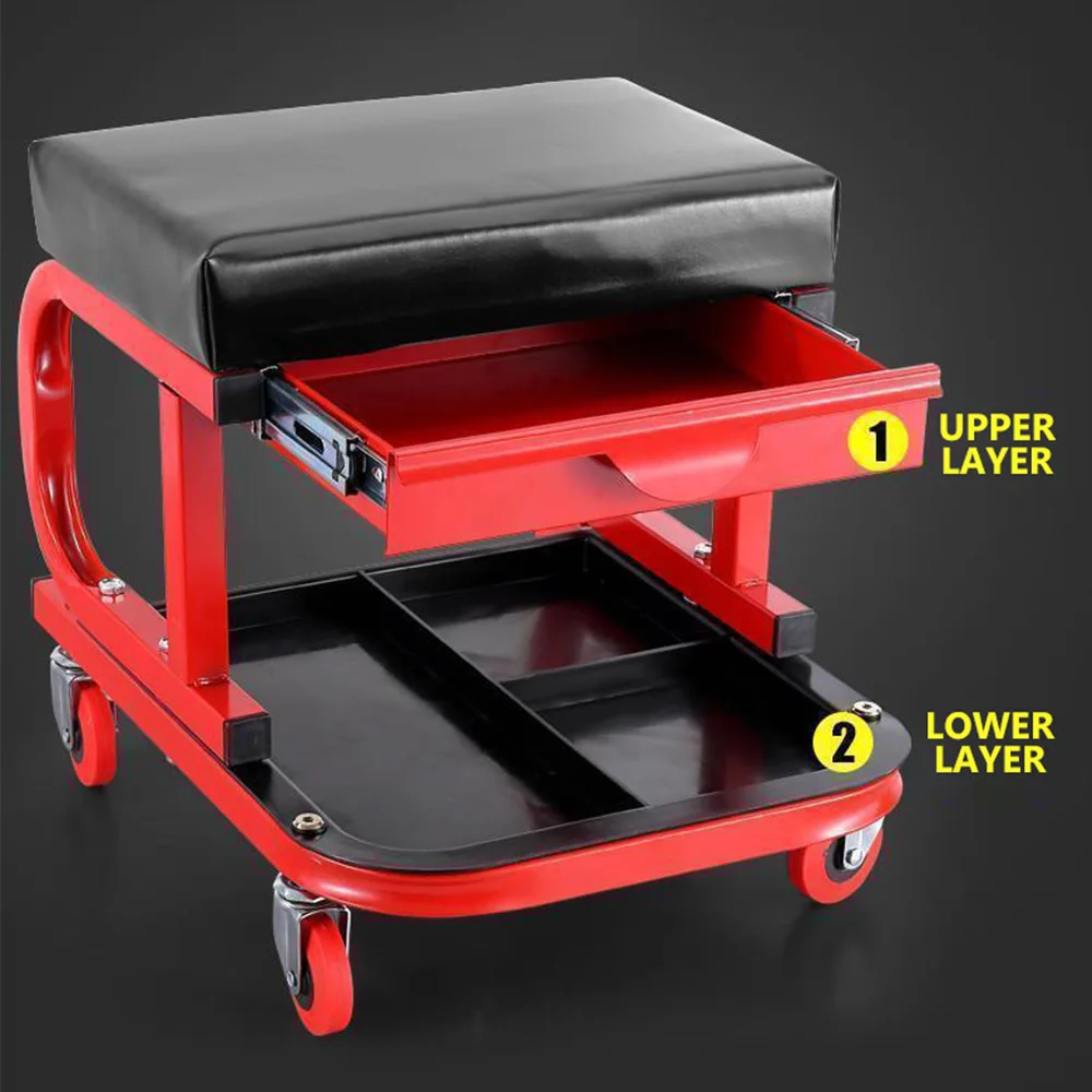 Tool repairman seat Work bench Lift car repair Auto repair stool Car repair stool Auto Maintenance Hardware