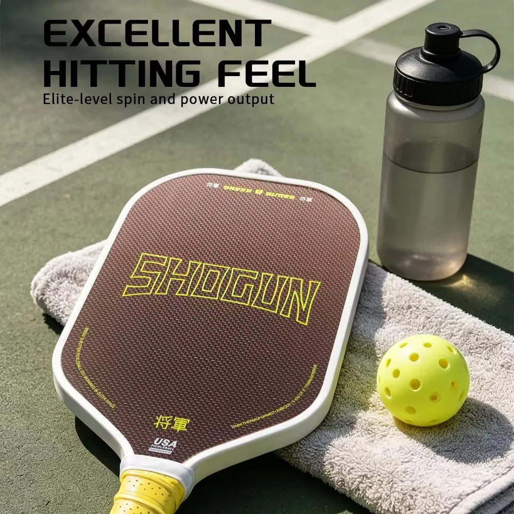 SHOGUN Klassischer Pickleball-Schläger, Titan-Drahtflächen-Design, USAPA-Zertifiziert, EPP-Schaumkern, Rutschfester Griff, Liga-Modell – Detail 8