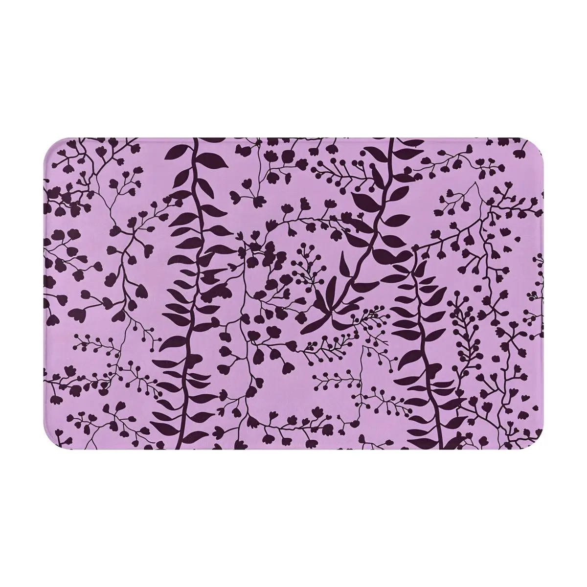 Plush Flannel Non-Slip Area Rug Bella Swan Lavender Freesia_B5FKUK Comfortable and Durable Floor Mat for Home and Office