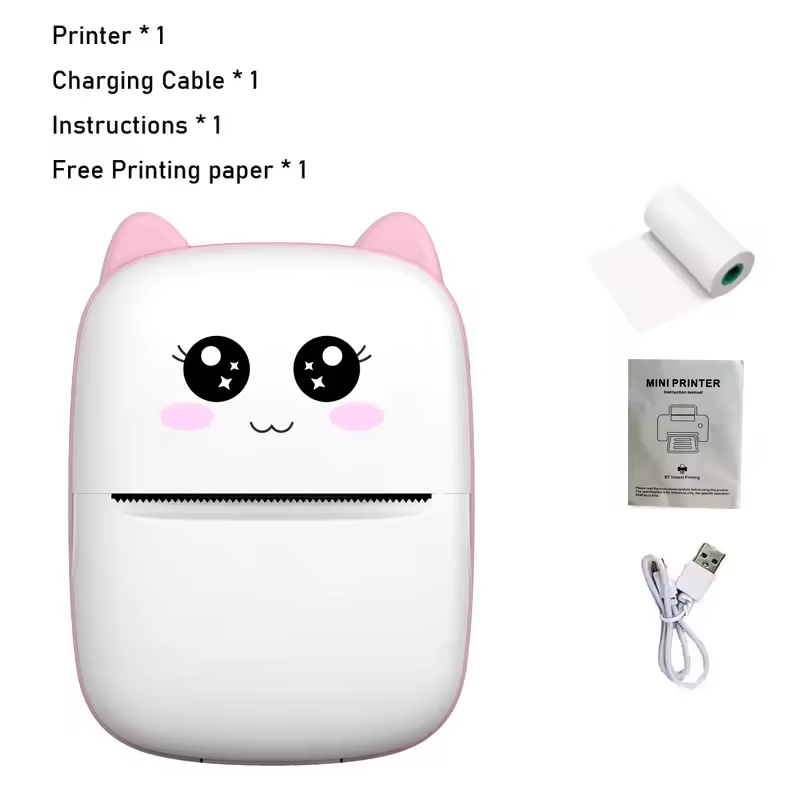 New portable mini printer wireless Bluetooth Android iOS mobile photo thermal printers tags Termica label maker with paper rolls - Image 7