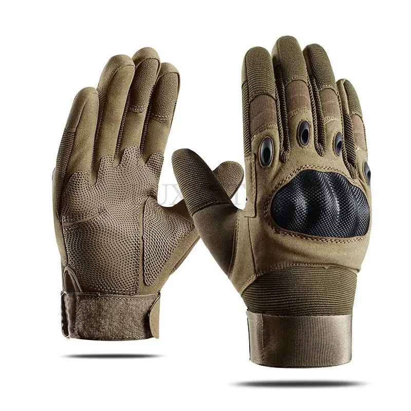 Guantes deportivos de invierno para hombre, manoplas tácticas del ejército de dedo completo, resistentes al desgaste, para exteriores