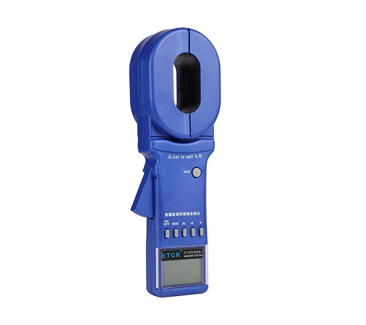 ETCR2000B+ Digital Display Clamp-On Digital Ground Resistance Tester Clamp Earth Resistance Tester 0-1200 ohm