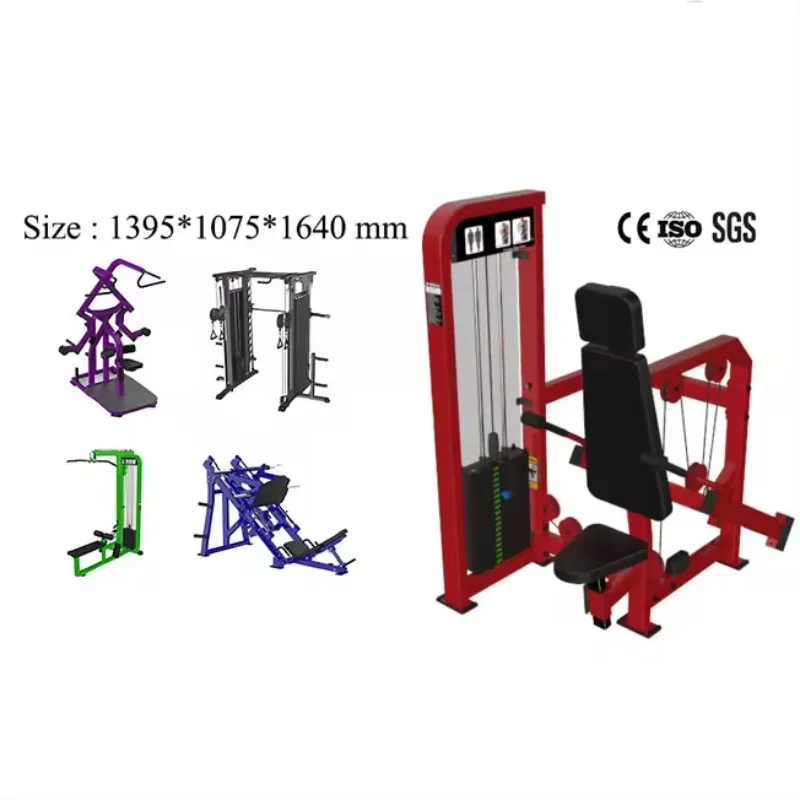 Commercial Gym Fitness Equipment pin loaded strengthTriceps Extension seated dip Machine with weight stack