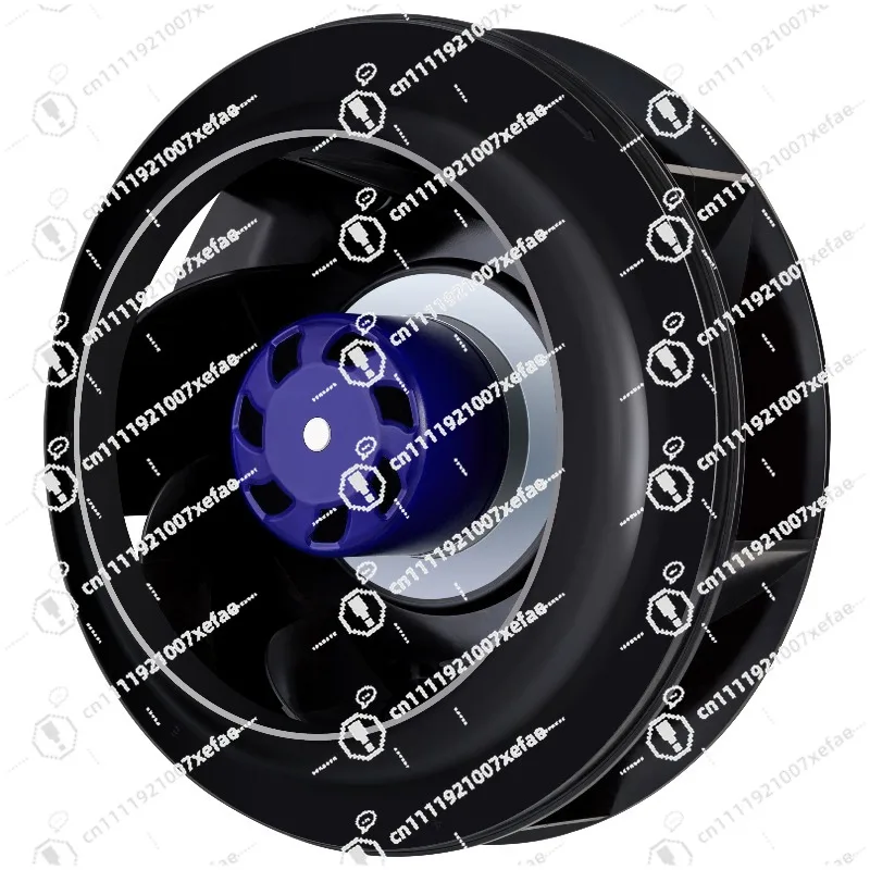 220V FFU 190mm IP55 Duct Fan, High Speed Low Noise Runoff Fan, Iron Housing