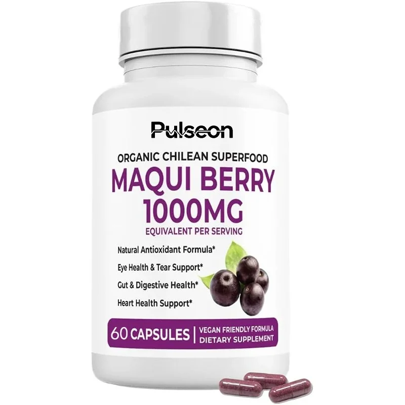 Berry Powder Supplement - Vegetarian Friendly, Non GMO, Gluten Free 60 Capsules Vegetarian Capsules