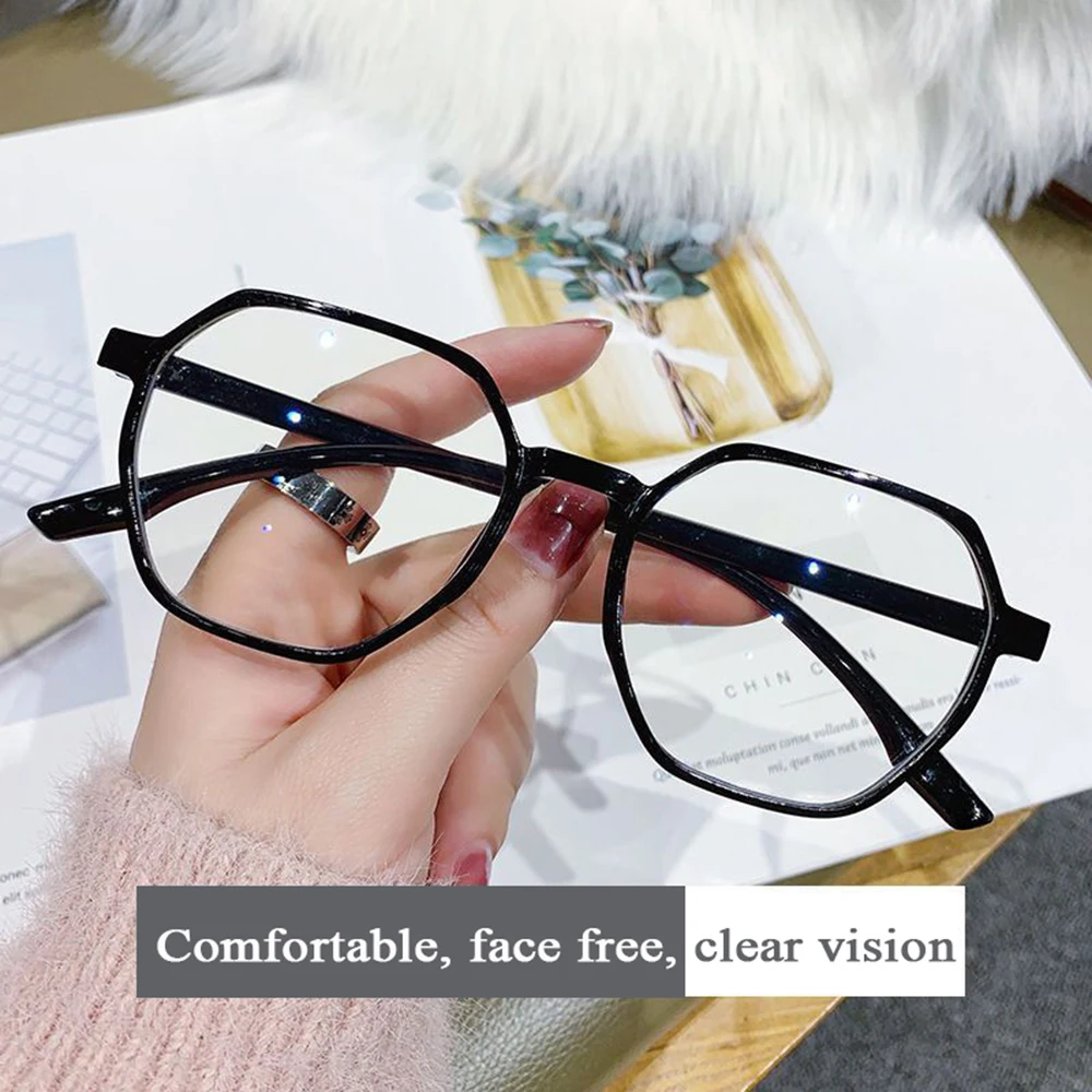 Anti Blue Light Transparent Reading Glasses For Women Middle-aged Elderly Presbyopia Glasses Ultra-light Glasses +1.0 To +4.0