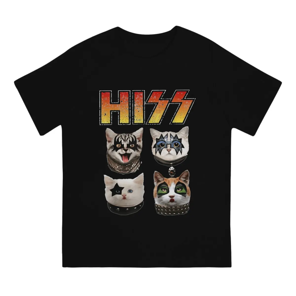 Cat Lover TShirt Hiss Funny Classic Elegant Polyester T Shirt Oversized Men Clothes Printing Big Sale