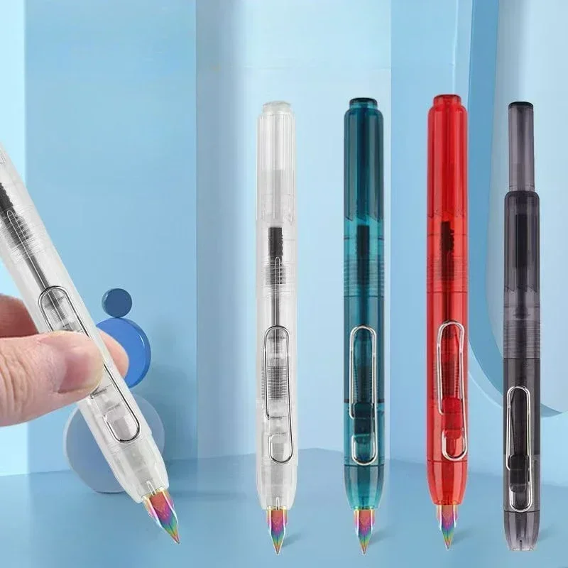 

Hot LANBITOU Press Fountain Pen EF/F/M/Bent 0.38/0.5/0.7mm Ink Pen With Converter For Writing 3.4mm Jinhao 10 Caliber Ink Sac