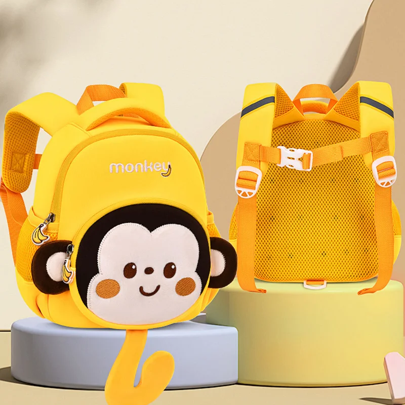 2023 New Monkey School Backpacks for Boys Toddler Kids School Bags Elementary School Students Book Bag Girl Bag Mochila Infantil