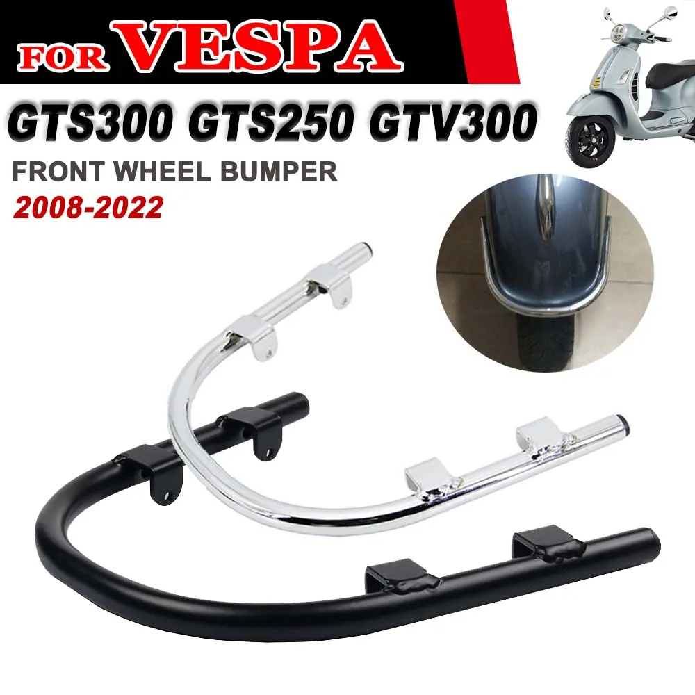 

Motorcycle Front Fender Mudguard Bumper Guard Frame Protector for vespa GTS300 GTS250 GTS 300 250 GTV300 2008 -2022 Accessories