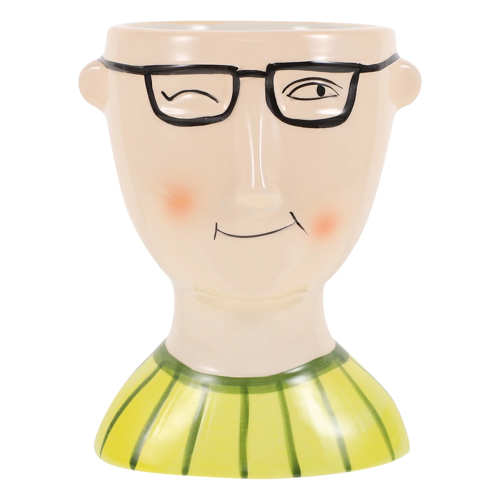 

Plant Pots Indoor Flowers Vase Home Decoration for Unique Yellow Cartoon Ceramic