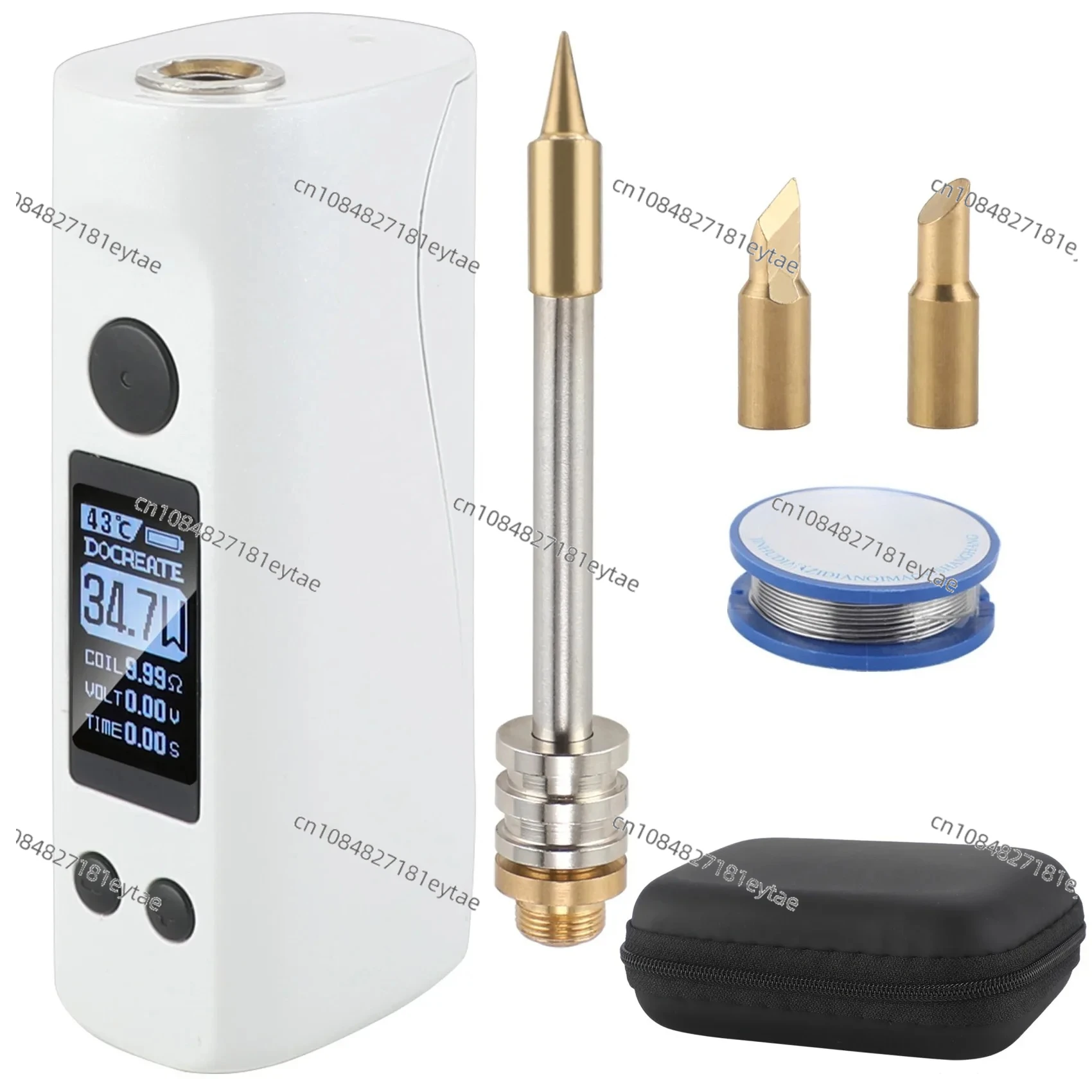 Large Screen Wireless Portable Usb Charging Electric Soldering Iron 75W  L Welding Repair 510 Interface Constant Temperature