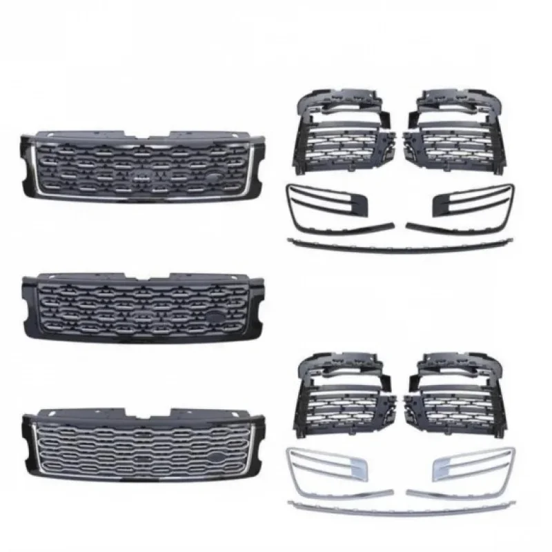 

Передняя решетка автомобиля Range Rover 2018-2020 L405 SVA Автобиограф Решетка кузова Черный Серебристый