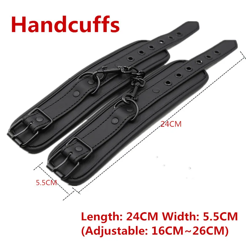 No Vibrators For Women Erotic Handcuffs Ankle Cuffs Collar BDSM Bondage Restraints Slave Sex Toys For Couple Women Adult Games view 3