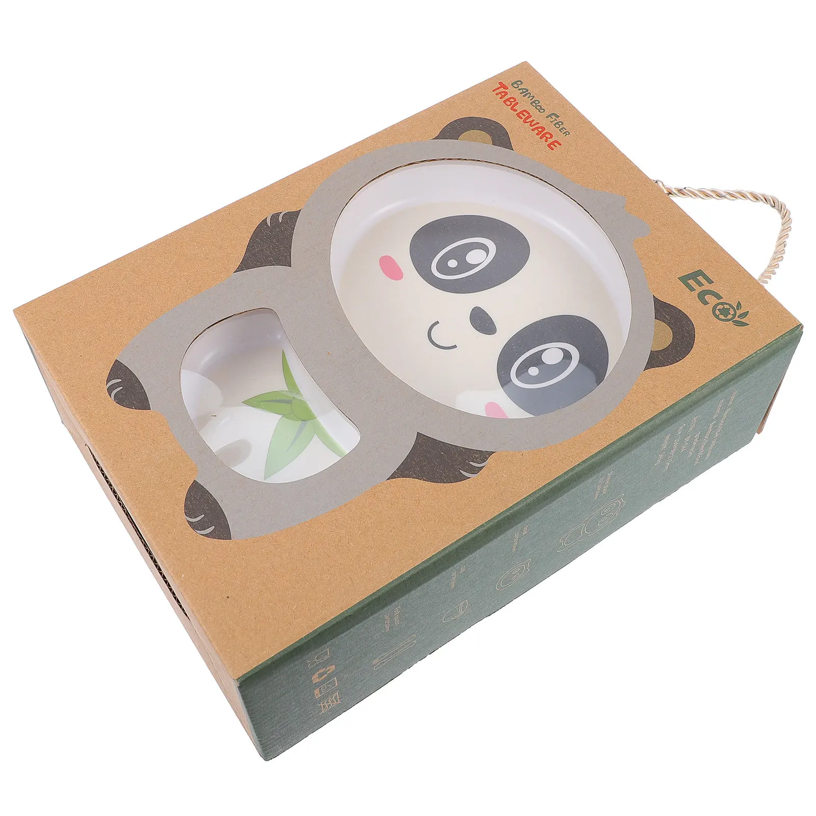 

Набор детской посуды из бамбукового волокна, 5 предметов: тарелка с отделениями, ложка, вилка, миска, чашка для малышей, для фруктов и салатов