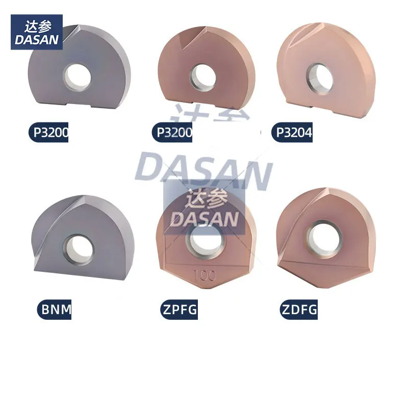 10PCS P3200 D08 R4 D10 R5 D12 R6 D20 D25 ZDFG120 ZDFG ZPFG BNM BNM100 Carbide Milling Inserts for T2139 Face End Mill Holder