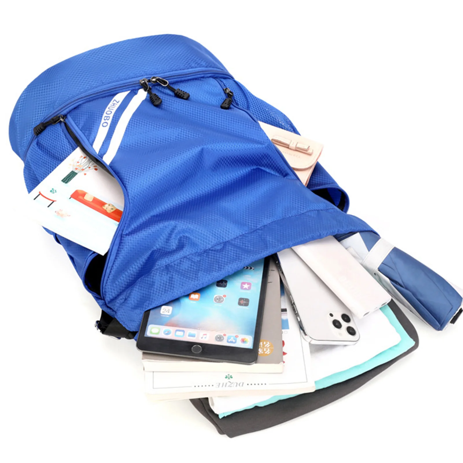 Drawstring Backpack Water-Resistant String Bag with Shoe Compartment for Gym Sport Yoga Training Durable