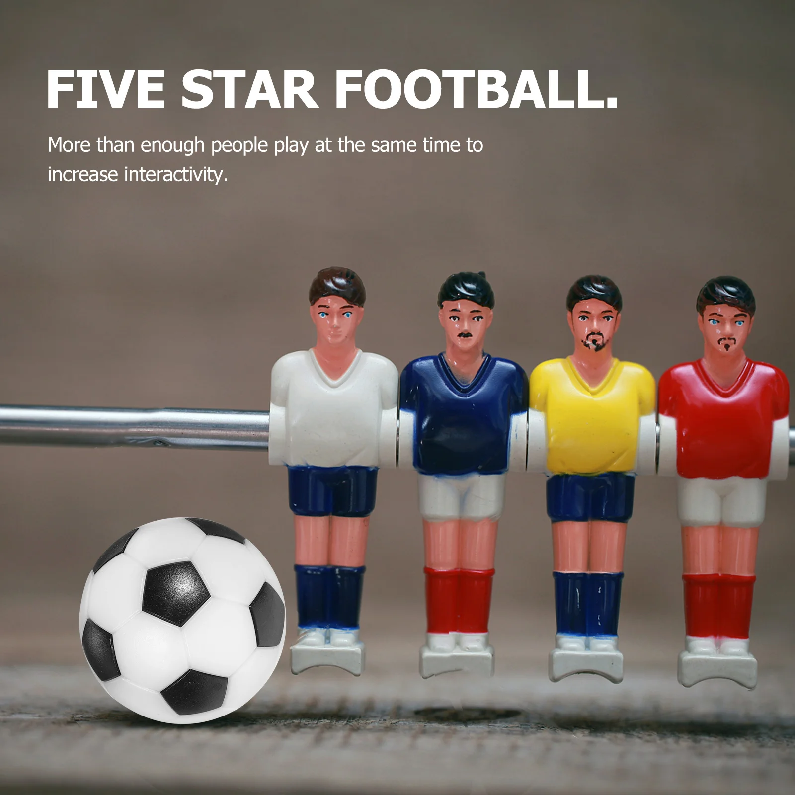 

12Pcs Plastic Replacement Footballs 3.1cm Tabletop Soccer Ball for Competitive Casual Table Football Play Black