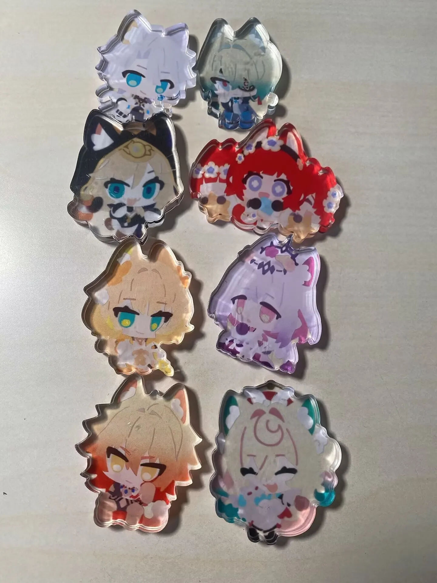 「Banha: Star Rail」「その瞬間、Xia、Bai 'e、Wan Di、Ti Bao、Xia Die、Agleya」ボーダーレス厚い自作スタンディー スタンディングサイン