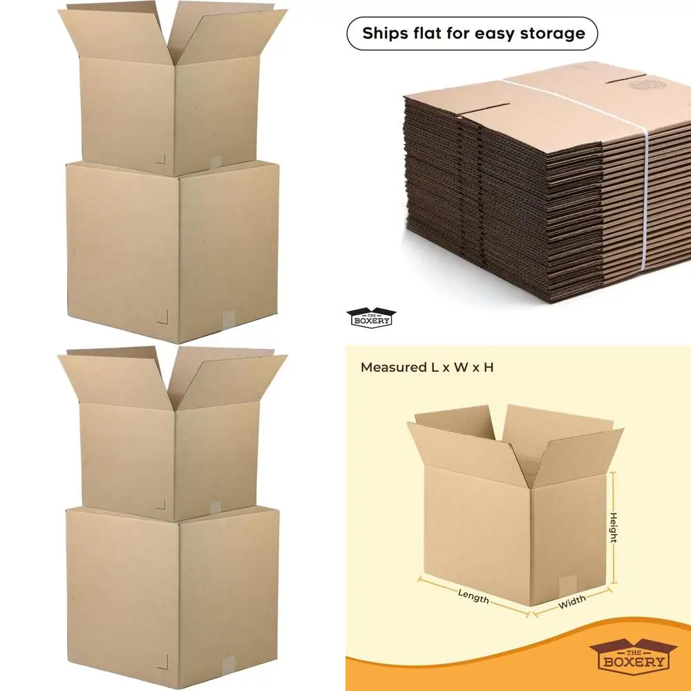 

24x18x16 Inches Brown Corrugated Cardboard Boxes, 15-Pack - Strong, Eco-Friendly, Recyclable, Made in USA for Shipping, Packing,