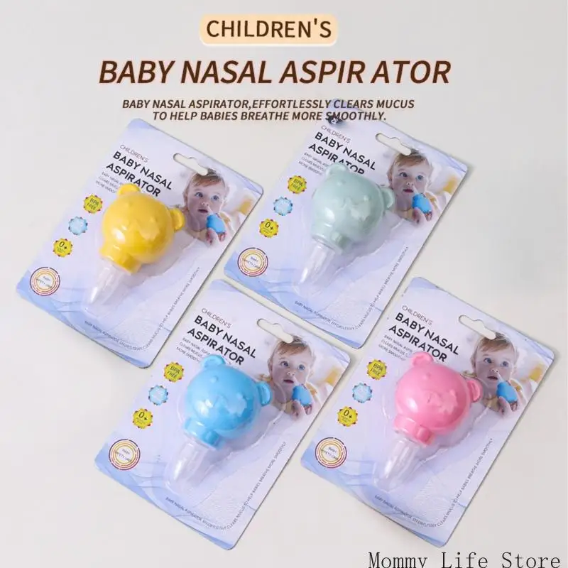 

Ручной детский назальный аспиратор TPE, простая в очистке конструкция, безопасный инструмент для отсасывания детской слизи, для