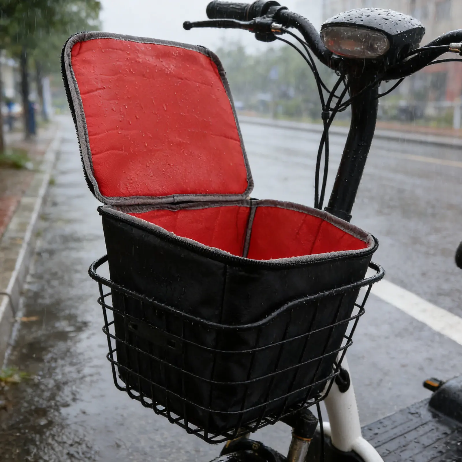 

Waterproof Bike Basket Liner PU Inner Bag 12x10x10 Dustproof Shock Absorbing Insert for Bicycle E-Bike Outdoor Cycling Delivery