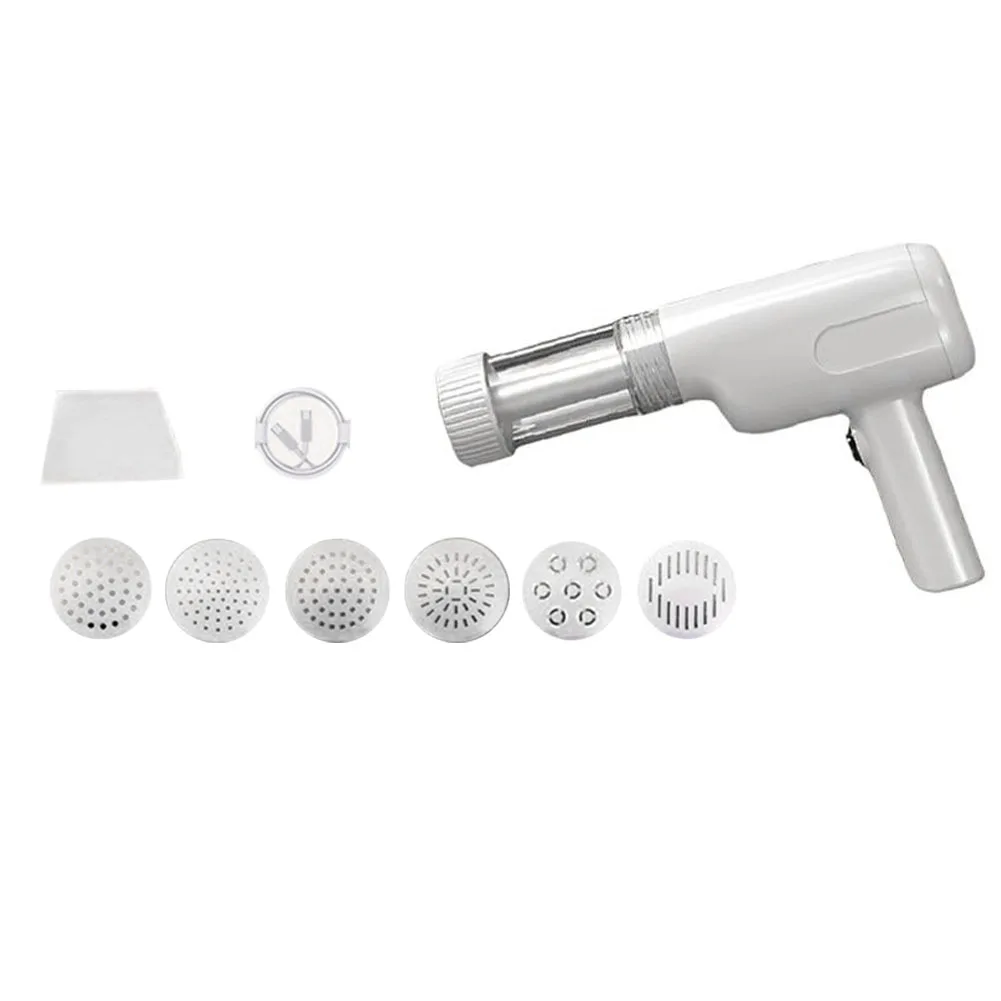 

Cordless 5 in 1 Electric Noodle Maker with Five Interchangeable Molds for Homemade Pasta and Idiyappam Easy One Touch Operation