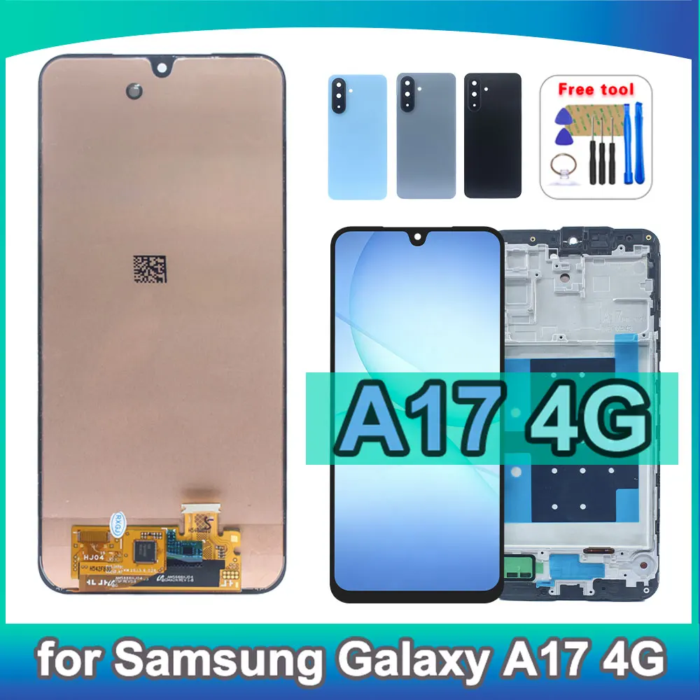 For Samsung Galaxy A17 4G A175 LCD Display Touch Screen Digitizer Assembly  Broken Screen DIY Repair Replacement Parts
