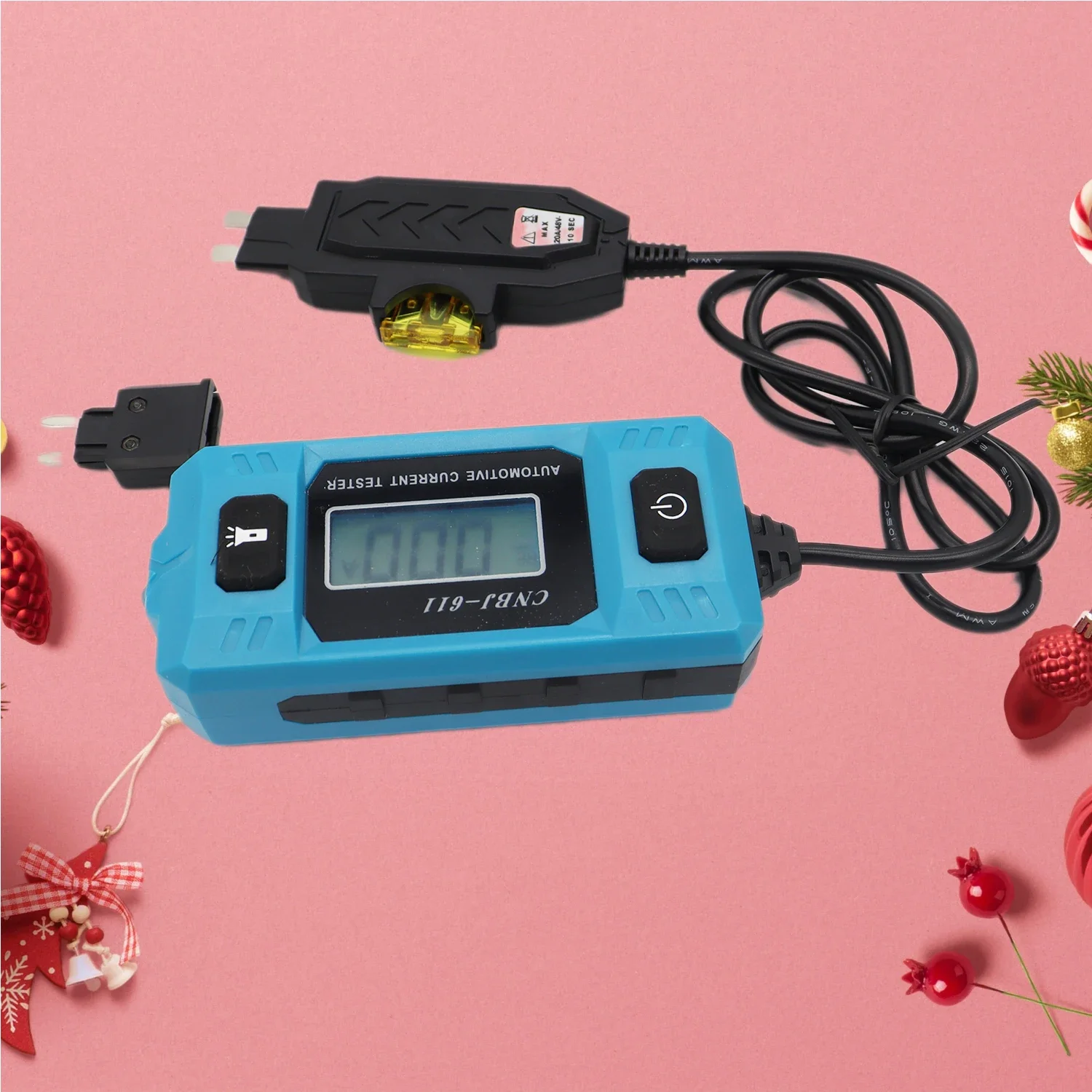 2024 new Vehicle Fault Detection Car Circuit Fault Finding 12V 20A 0.01A~19.99A Fuse Galvanometer By Fuse Diagnostic Tool