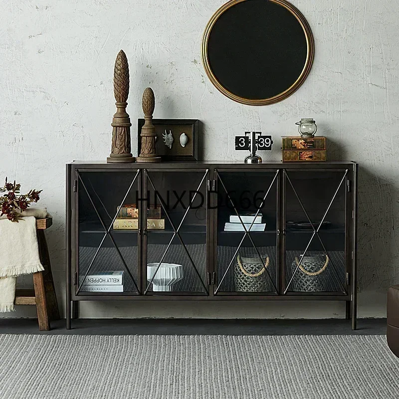 Dressoir Woonkamer Metaal Curiosityisplay Nordic Light Luxe Distressed Entreekast