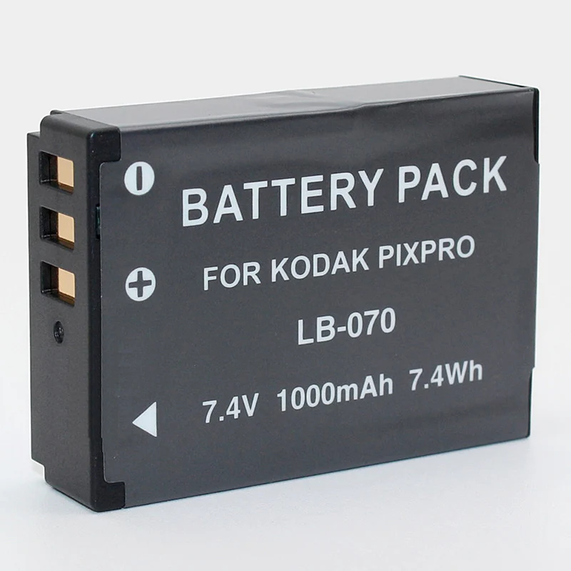 LB-070 Battery Pack for Kodak PIXPRO AZ525 AZ651 AZ652 AZ901 S-1 S1 LB070 Rechargeable Lithium-ion Battery