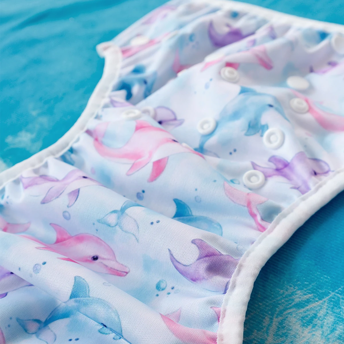 Elinfant 3 قطعة قماش شبكي حفاضات سباحة داخلية قابلة للغسل لحمام السباحة والشاطئ وسراويل تدريب سروال سباحة داخلي للأولاد والبنات 3-15 كجم