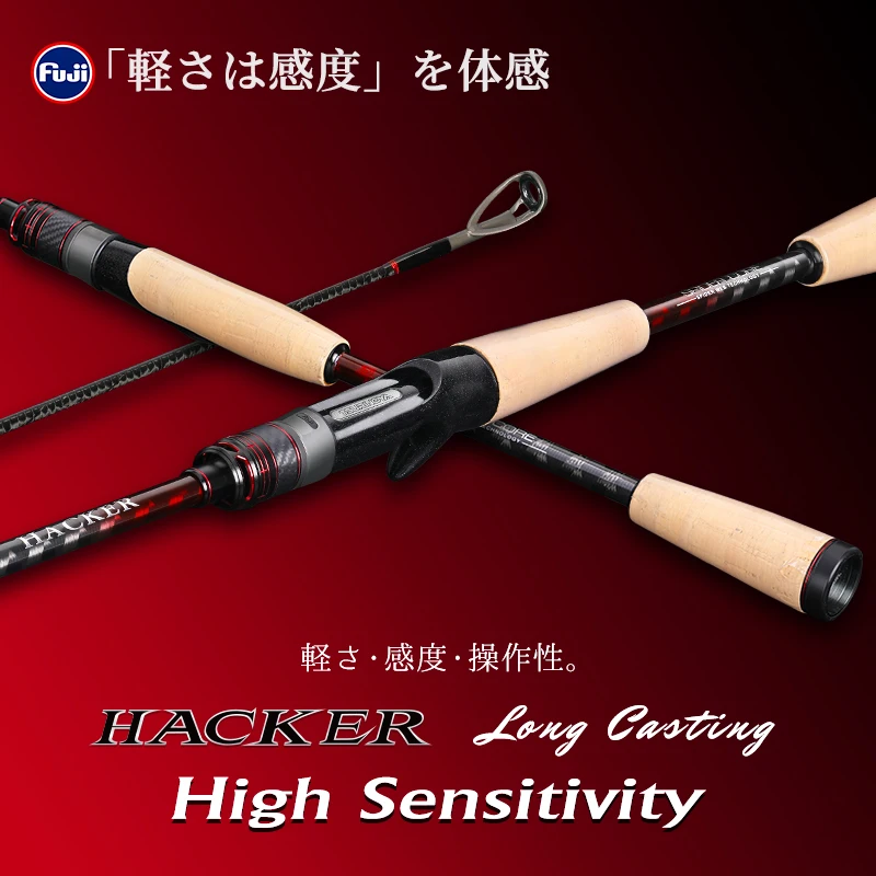 

TSURINOYA 2.06m 2.20m Long Casting Fishing Lure L ML Power MF Action HACKER Ⅱ 92ML 732L 732ML High Sensitivity Bass Pike Rod