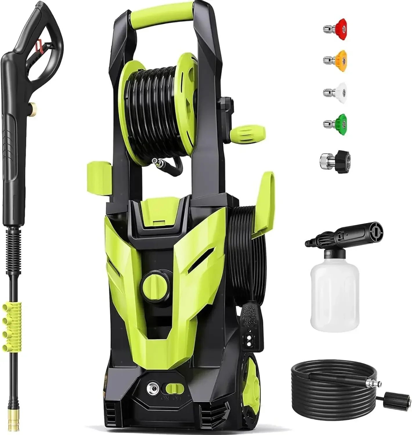 

Pressure Washer - 4500 PSI Max 2.8 GPM Power Washer with 4 Nozzles & Foam Cannon, High Pressure Washer Machine for Car,