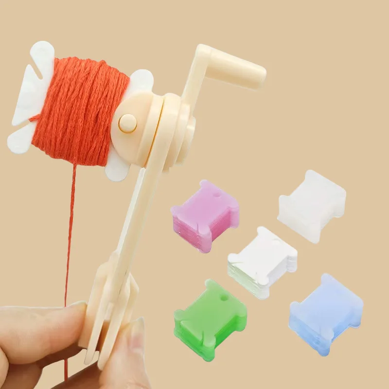 1set Embroidery Floss Bobbins Craft Thread Supplies Organizer Storage Holder for Cross Stitch Sewing Needle Craft String Winder