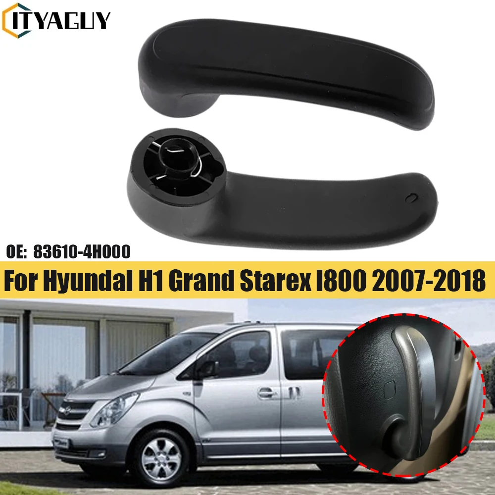 Manija de puerta corredera Interior negra izquierda derecha, reemplazo 83610-4H000 836104H000 para Hyundai H1 Grand Starex i800 2007-2018, 1/2/4 Uds.