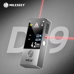 MiLESEEY D9 레이저 거리 계량기, 블루투스 레이저 줄자, 시각적 정렬, 100M 레이저 측정, 쉽게 CAD를 그릴 수 있음