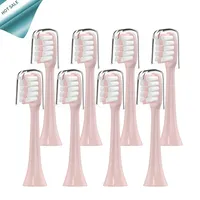 8PCS Replacement brush Heads with cap for Xiaomi Mijia SOOCARE X1 X3 sonic Electric Toothbrush Head For SOOCAS X3 X1 X5