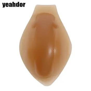 3D erkek silikon Gaff pedleri iç çamaşırı ekler kasık artırıcı kayak spor dans Crossdresser için koruyucu donanım