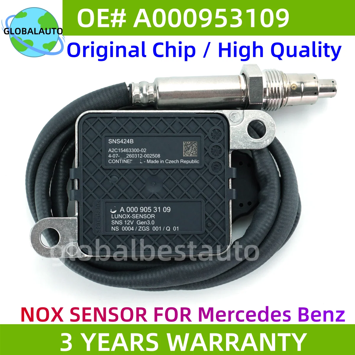 

A0009053109 NOX sensor For Mercedes-Benz A B C E GLE GLS W205 W213 W238 W177 W167 W257 Sprinter III W910 0009053109 High Quality