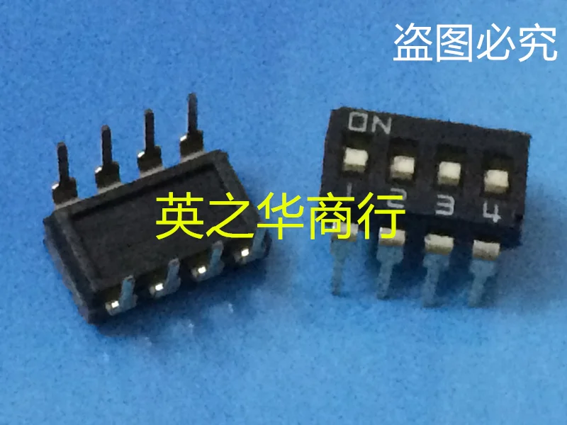 20pcs original new 4P DIP switch Four position horizontal switch Direct pin distance 2.54 DIP flat/address switch