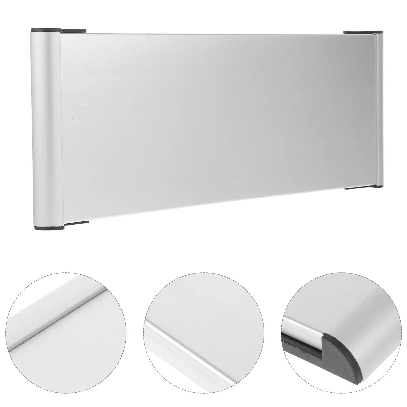 2Pcs Aluminum Alloy Single-Side Blank Department Sign Holder Office Door Sign Holder Wall Mounted Business Display Plate