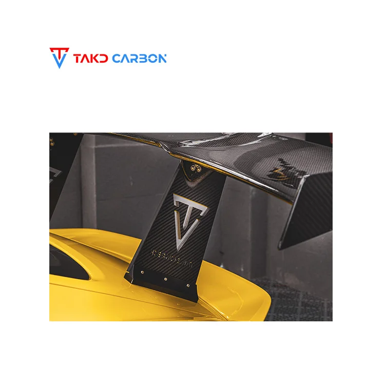

TAKD Carbon 100% Dry Carbon Fiber Material Rear Spoiler Wing Universal Trunk Spoiler for Cars for Porsches 718 Cayman Boxster