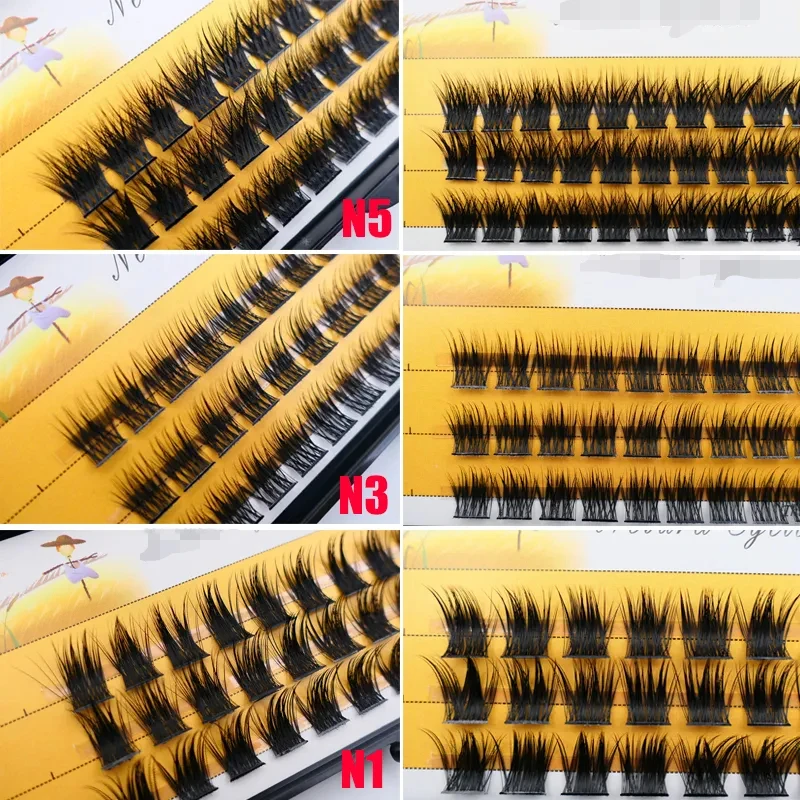 40D Mink Eyelashes 1 Box/36 Bundles Natural Eyelash extension 3D Russia Individual Eyelash Cluster Makeup Tools Lashes Cilia